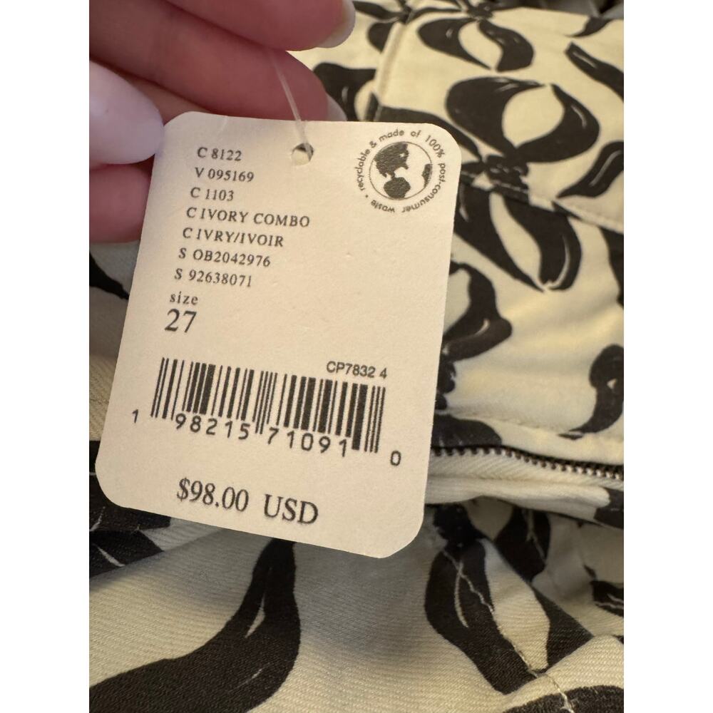 We The Free Spotlight Bows Printed Wide-Leg Jeans | Free People sz 27 NWT - Picture 9 of 10